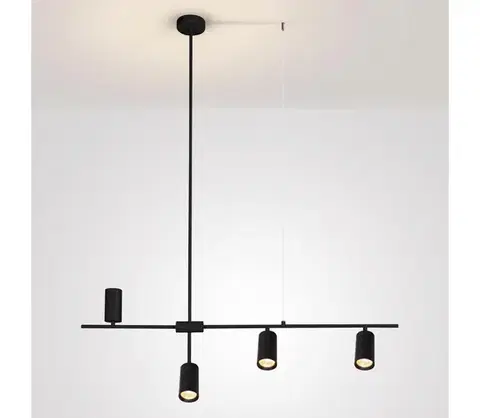 Svietidlá BRILAGI - Závesný luster CRANE 4xGU10/30W/230V čierny WO-CRANE-04-BLK-OEM
