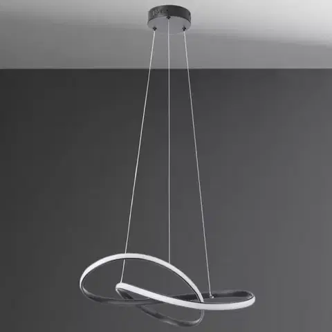 Moderné lampy do obývačky Luster ORBIT BLACK AH-ORLED28BL LED LW1