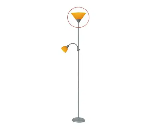 Lampy Rabalux 4026 - Náhradné tienidlo pre stojaciu lampu ACTION E27, veľké, oranžové 9808