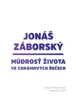 Biografie - ostatné Jonáš Záborský - Erika Brtáňová