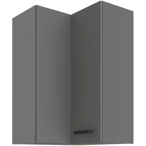 Kuchynské skrinky visiace Skrinka do kuchyne NESSA ANTRACIT 60X60 GN-90 2F (90°)