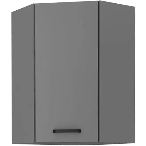 Kuchynské skrinky visiace Skrinka do kuchyne NESSA ANTRACIT 60X60 GN-90 1F (45°)