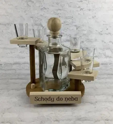 Poháre Kinekus Pohár 25ml štamprlík 6ks v schodoch