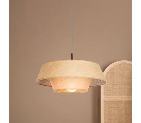 Svietidlá Eglo 44096 - Luster na lanku MARFORD 1xE27/60W/230V lýko 44096