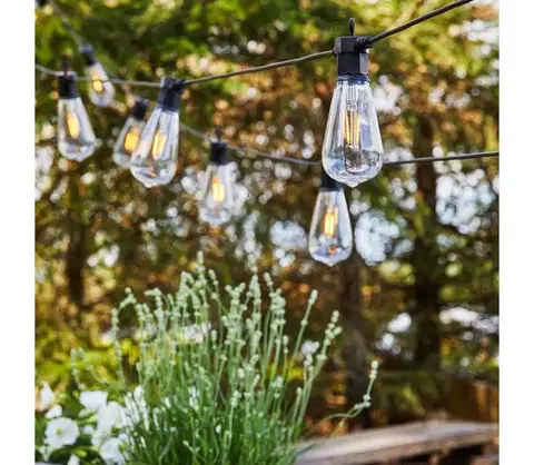 LED osvetlenie Markslöjd 107293 - LED vonkajší dekoratívny reťazec GIRLANDA GARDEN 10xLED 5,5m  107293