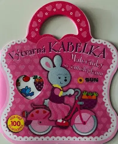 Nalepovačky, vystrihovačky, skladačky Výtvarná kabelka - Malovánky se samolepkami