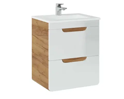 Skrinky s umývadlom ArtCom Kúpeľňová skrinka s umývadlom ARUBA White U50/1 | 50 cm