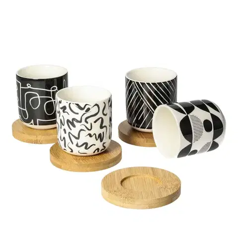 Hrnčeky a šálky Súprava šálok Contraria 100ml bamboo