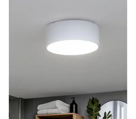 Svietidlá Brilagi - Kúpeľňové stropné svietidlo POOL 2xE27/15W/230V pr. 30 cm IP54 biela FG-R300-E27-WHT