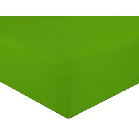Plachty Posteľná plachta jersey zelená kiwi TiaHome - 200x200cm