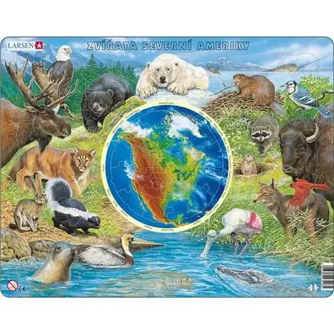 LARSEN puzzle Larsen Puzzle Puzzle Zvieratá Severnej Ameriky - Észak Amer. Larsen AW-3