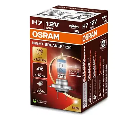 Žiarovky SADA 2x Autožiarovka NIGHT BREAKER H7 PX26d/55W/12V - Osram 64210NB220-2HB