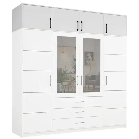 Nadstavce na skrine Nadstavec Belluno 240 biela