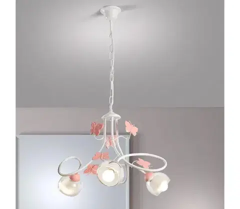 Svietidlá ONLI - Detský luster BUTTERFLY 3xE14/6W/230V 4924/3