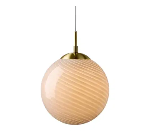 Svietidlá Halo Design 748464 - Luster na lanku CANDY 1xE27/25W/230V pr. 25 cm sivá/mosadz 748464