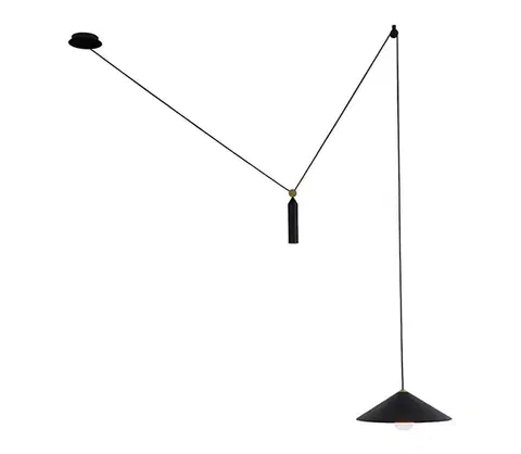 Svietidlá Viokef Lighting Luster na lanku ALTO 1xE27/60W/230V čierny 4258500