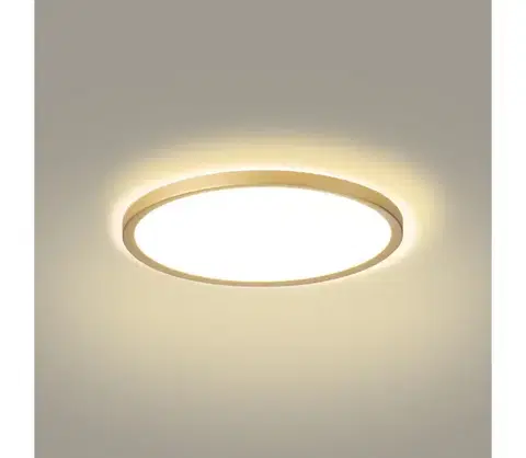 Svietidlá BRILAGI - LED kúpeľňové svietidlo ULTRA SLIM LED/18W/230V priemer 30 cm zlaté IP54 BRI581