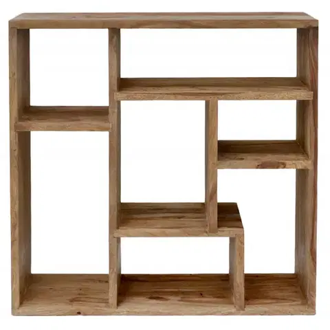 Knižnice Knižnica Rami 90x90x30 indický masív palisander