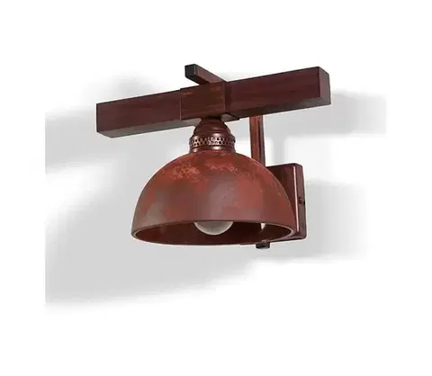 Svietidlá  Nástenné svietidlo VIRIONI 1xE27/60W/230V 40311-cl418-pla445-cp213