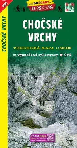 Turistika, skaly Chočské vrchy 1:50 000 - TM 1095
