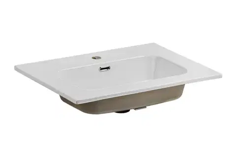 Umývadlá ArtCom Keramické umývadlo GO 60 | biely lesk 60 cm