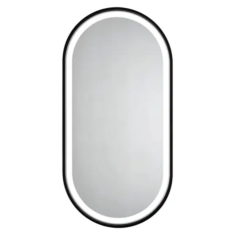 Kúpeľňové zrkadlá HOPA - Zrkadlo s LED osvetlením ERFURT BLACK - Rozmer A - 50 cm, Rozmer C - 100 cm OLNZERF5010B