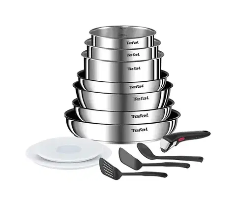 Panvice a hrnce Tefal - 13-dielna sada riadu INGENIO EMOTION z nerezovej ocele L897DS04