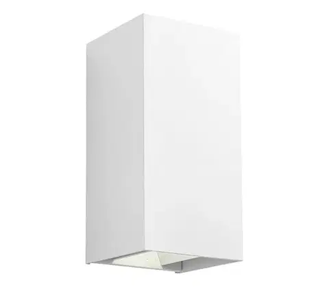 Svietidlá Redo 90552 - LED Vonkajšie nástenné svietidlo VARY 2xLED/10W/230V 3000K IP54 biela 90552