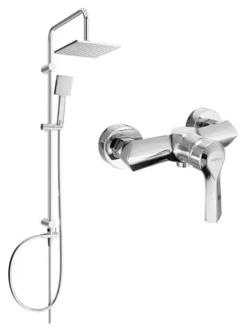 Sprchy a sprchové panely MEXEN/S - Tord sprchový stĺp vrátane sprchovej batérie Sabre, chróm 72140200-00
