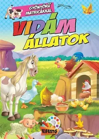 Nalepovačky, vystrihovačky, skladačky Vidám állatok