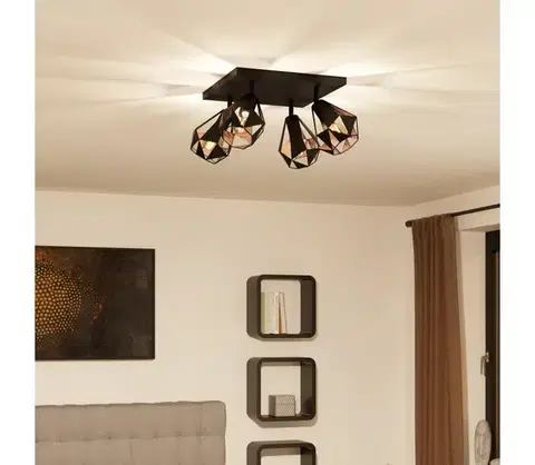 Svietidlá Eglo 43718 - Bodové svietidlo CARLTON 4xE27/40W/230V 43718