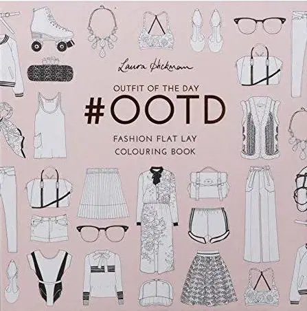 Maľovanky pre dospelých Ootd - Fashion Flat Lay Colouring Book