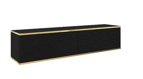 TV stolíky ArtPS TV stolík BIJOU MDF135 | závesný Farba: Čierna