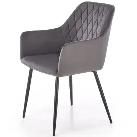 Kuchynské stoličky Stolička K558 sivá