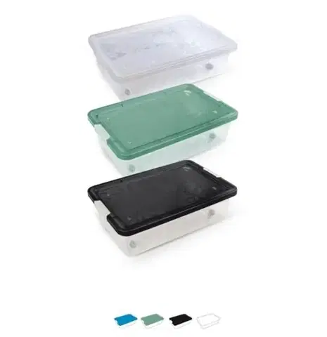 Úložné boxy Kinekus Box 26L s kolieskami BEDROLLER, plastový