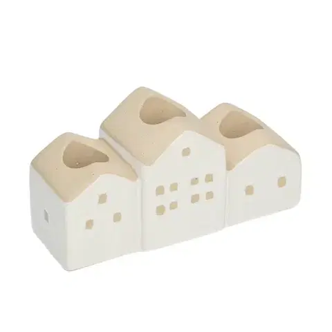 Svietniky Svietnik Hauses 13x5x7cm white