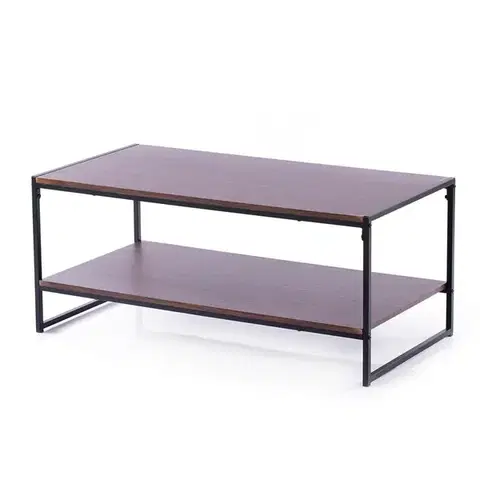 Konferenčné stolíky Homede Konferenčný stolík Coxe tmavohnedá, 105 x 53 x 45 cm