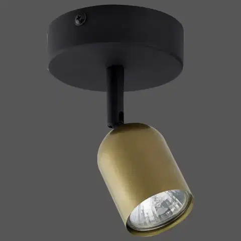 Lampy do obývačky Nástenné bodové svietidlo Top black/gold 3301 K1