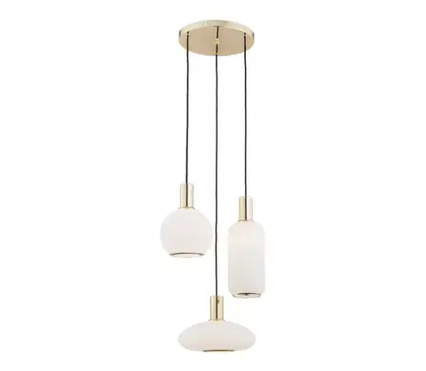 Svietidlá Argon 1489 - Luster na lanku SAGUNTO 3xE27/15W/230V mosadz 1489