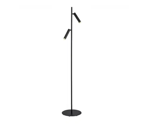 Lampy Argon 7082 - Stojacia lampa TORRE 2xG9/6W/230V čierna 7082
