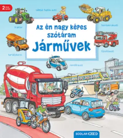 Leporelá, krabičky, puzzle knihy Az én nagy képes szótáram - Járművek - 2. kiadás - Susanne Gernhäuser,Szilvia Tihor