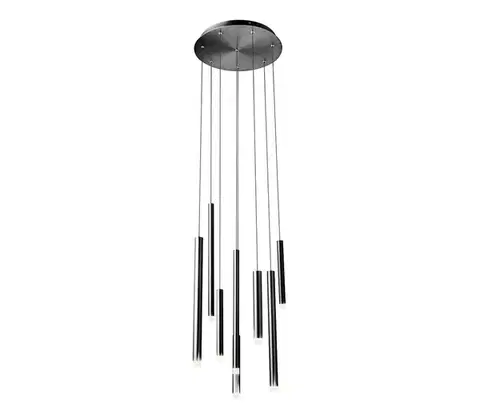 Svietidlá Redo 01-2052 - LED Luster na lanku MADISON 8xLED/4W/230V čierna 01-2052