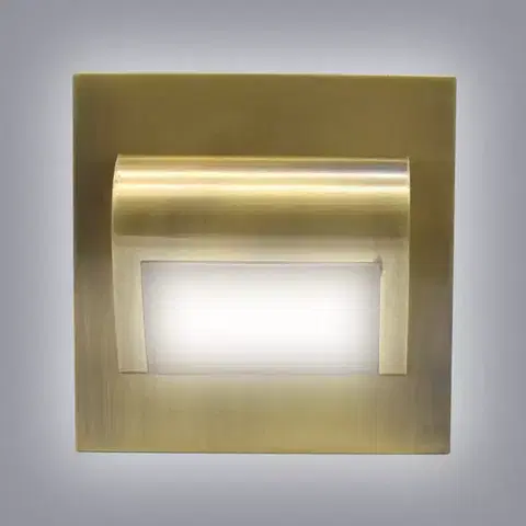 Lampy do obývačky Schodisková lampa 45005 Brass 12V 1.5W IP20 4000K