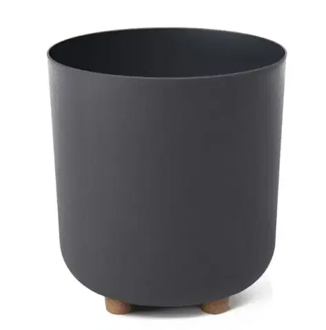 Kvetináče a truhlíky Kinekus Kvetináč plastový SOFIA priemer 240 mm, antracit, výška 275 mm