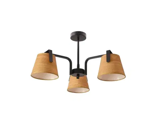 Svietidlá  Luster na tyči AMBERG 3xE14/40W/230V hnedá 33-38302