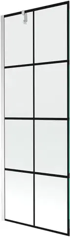 Sprchové dvere MEXEN/S - Next vaňová zástena FIX 70 x 150, čierna dekor, chróm 895-070-000-00-77-01