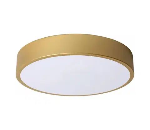 Svietidlá Lucide 79185/30/02 - LED Stm. stropné svietidlo UNAR LED/18W/230V zlatá 79185/30/02
