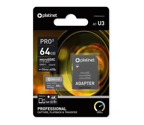 Pamäťové karty  microSDXC 64GB U1 PMMSDX64UIII