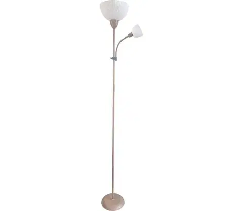 Lampy Rabalux 74103 - Stojacia lampa ACTION PRO 1xE27/60W/230V + 1xE14/25W béžová 74103
