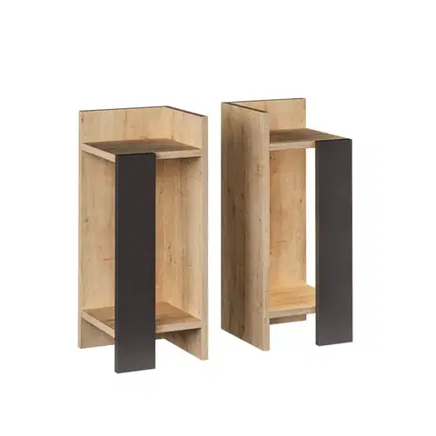 Konferenčné stolíky Nočný stolík Elos Oak, 2 ks